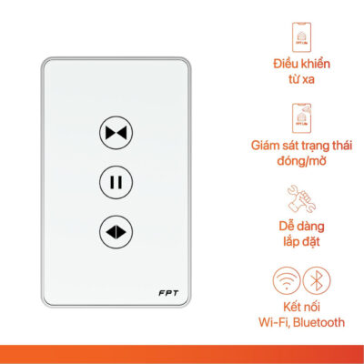 Công tắc cửa cuốn chữ nhật Leto WiFi-BLE